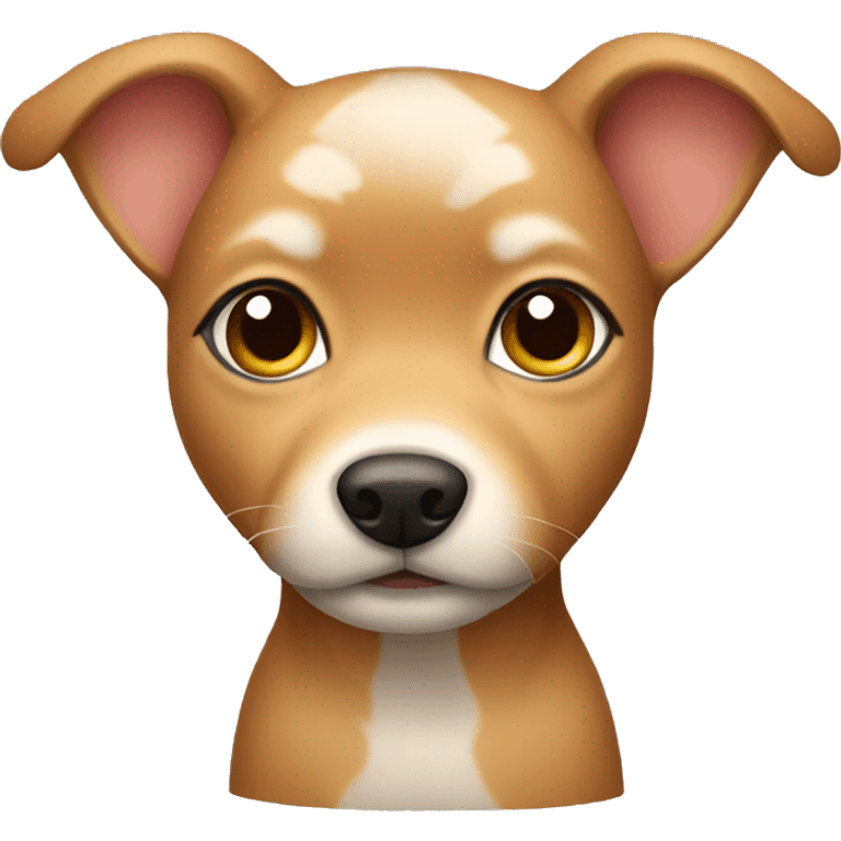 Small fawn colored dog emoji