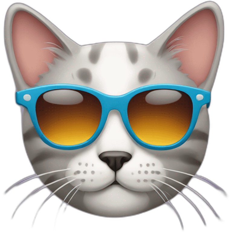 Cat with sunglass emoji