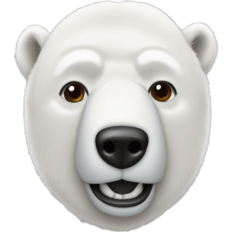 Polar bear as Muhammad Ali emoji