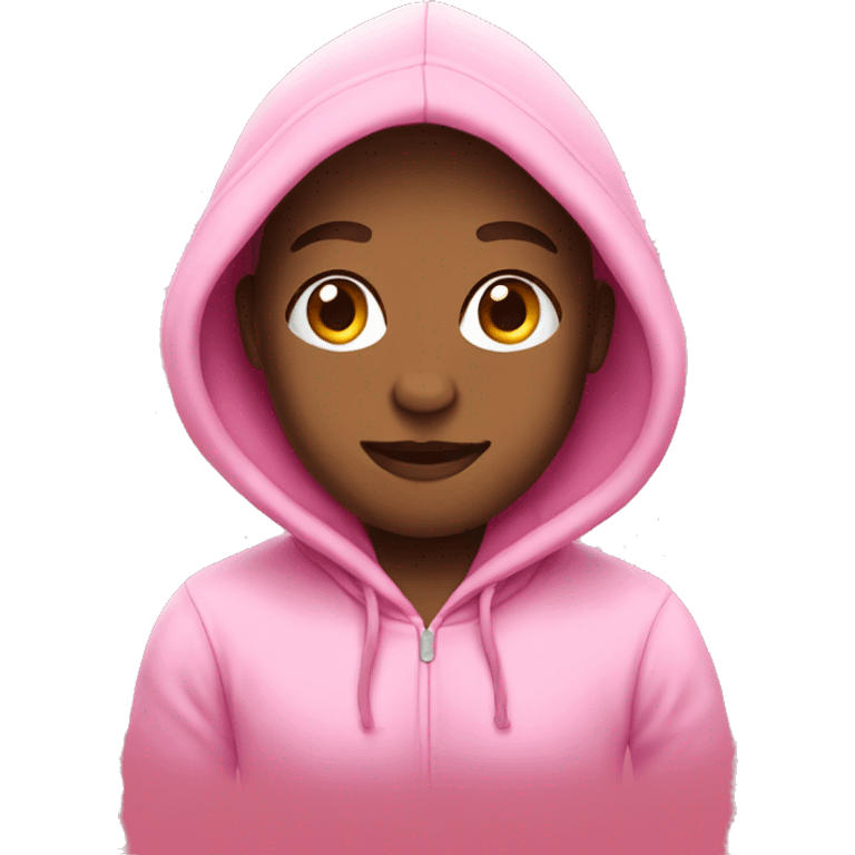 hoodie pink emoji