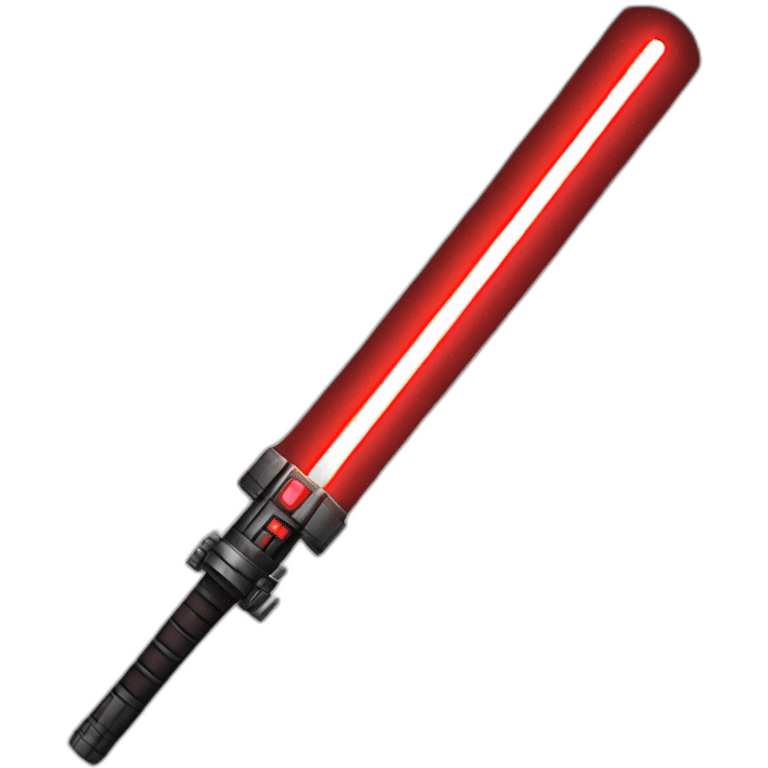 Red lightsaber emoji