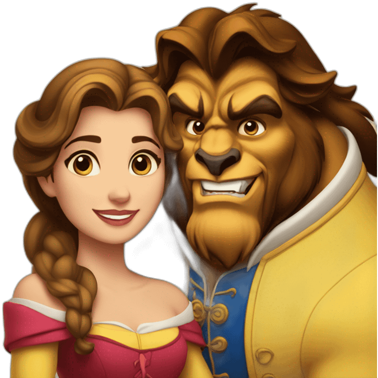 Beauty and the beast emoji