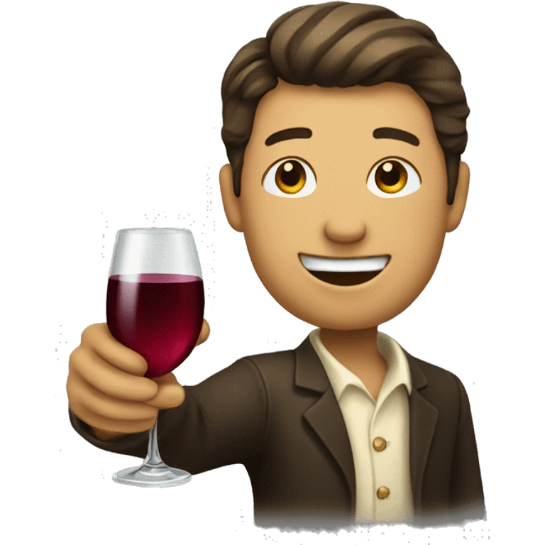 Cheers with wine  emoji