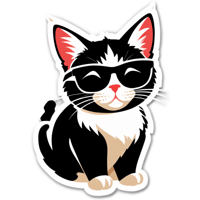 Cat with sunglasses emoji