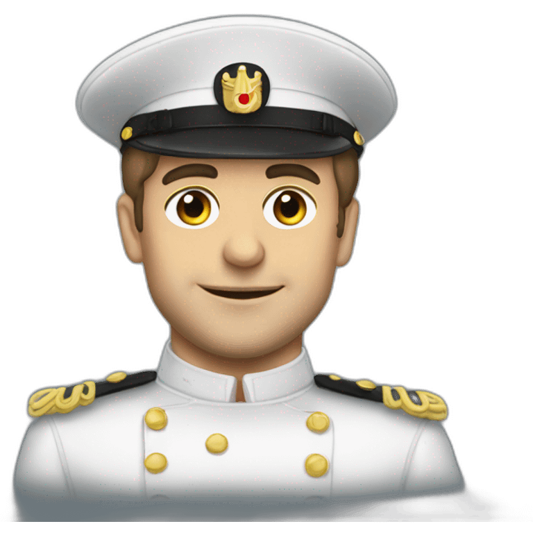 Macron sur marine emoji