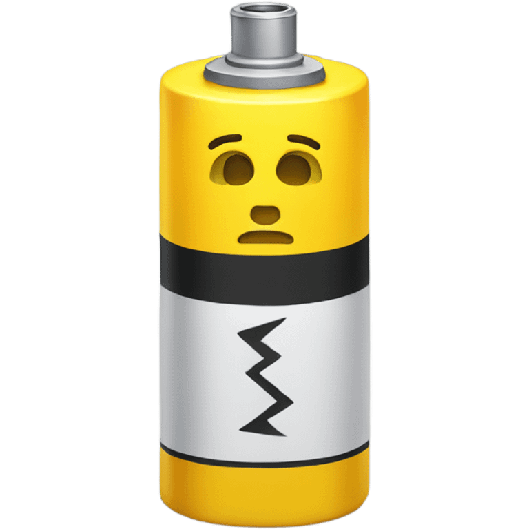 Yellow exhausted battery  emoji