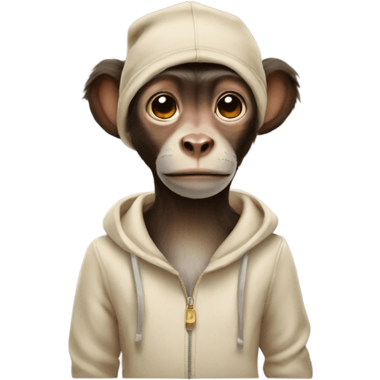 monkey wearing a dog outfit  emoji