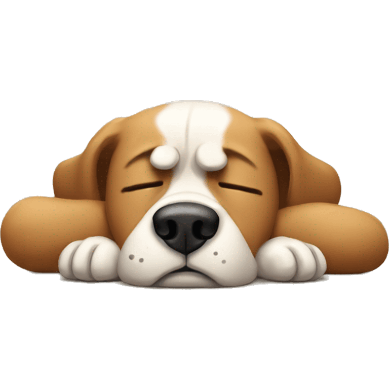 Stressed tired dog emoji