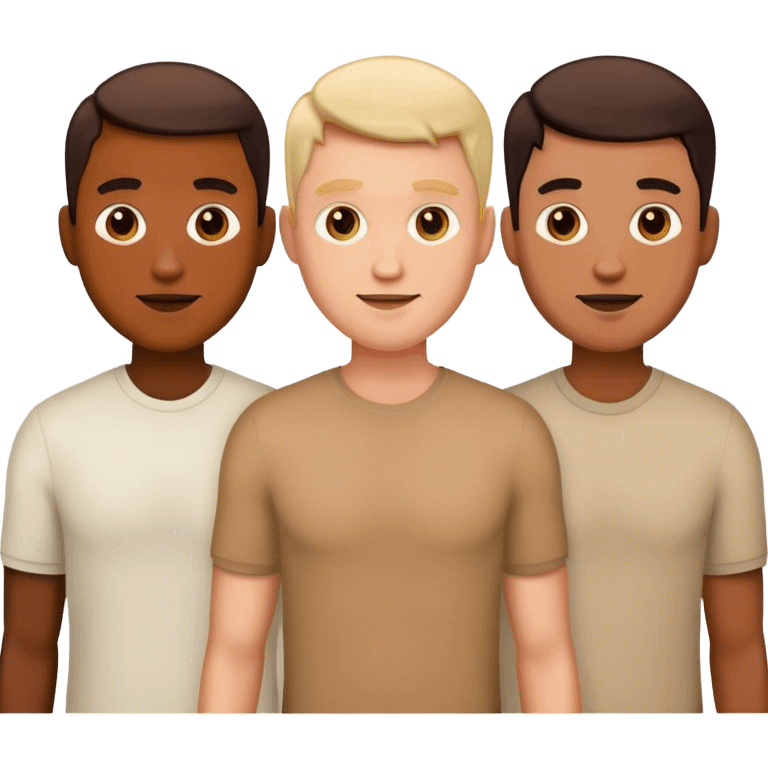 three mans emoji