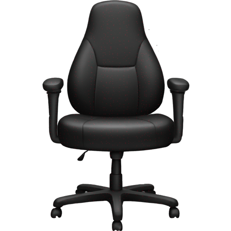 Black gaming chair emoji