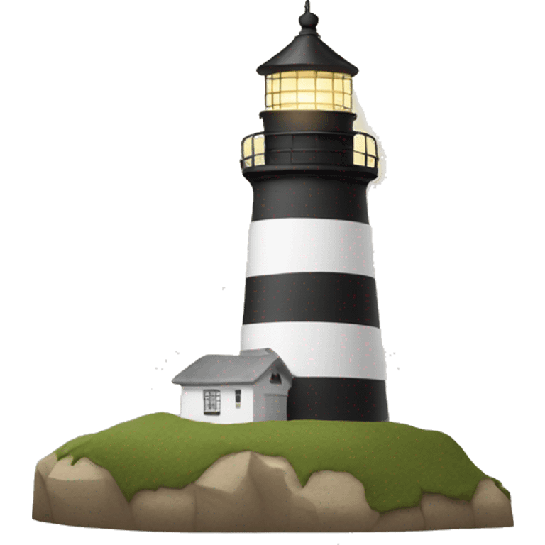 Light house with a hat on  emoji