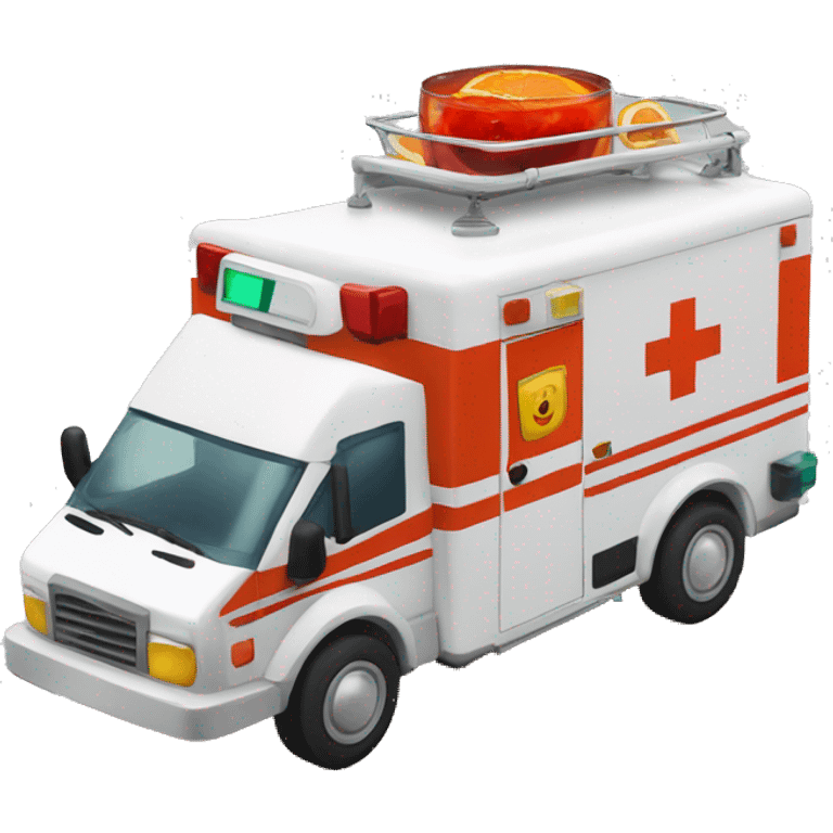 negroni on ambulance emoji