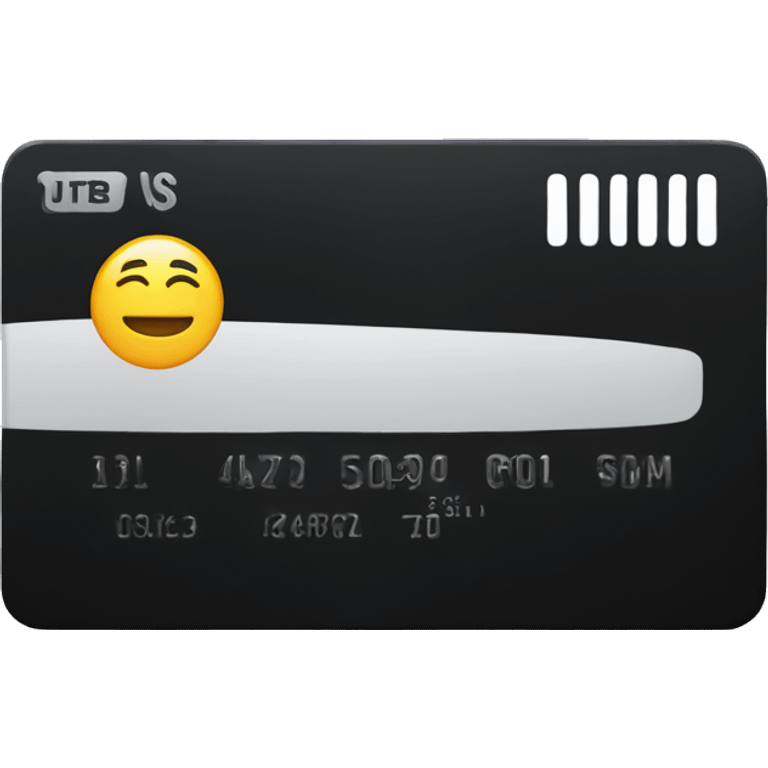 black credit card emoji