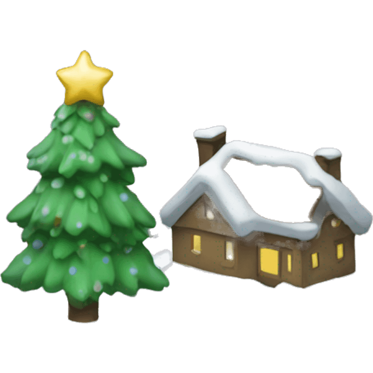 Christmas snowglobe emoji