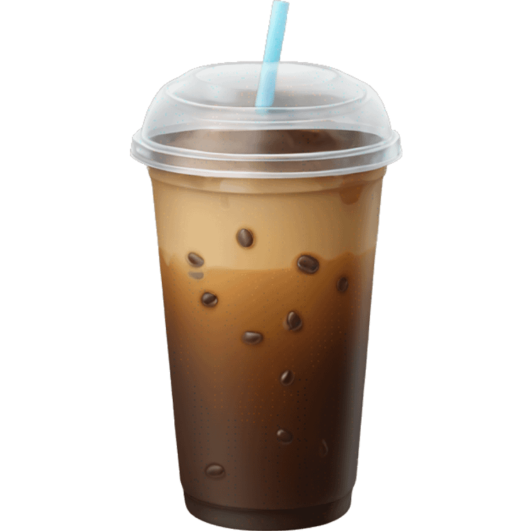 iced coffee with flat lid  emoji