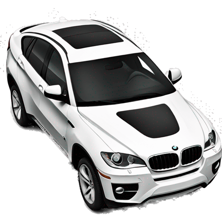 Bmw x6 white  emoji