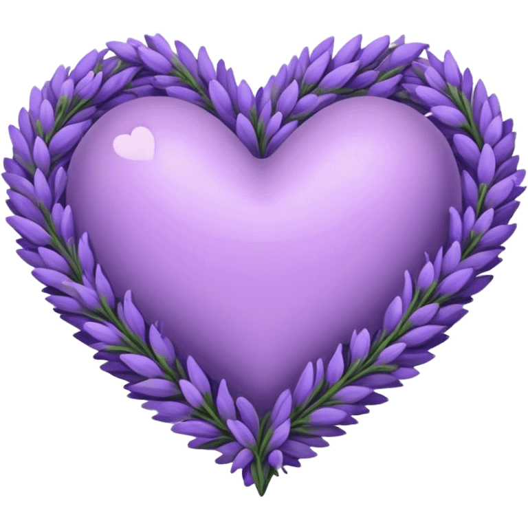 Lavender heart  emoji