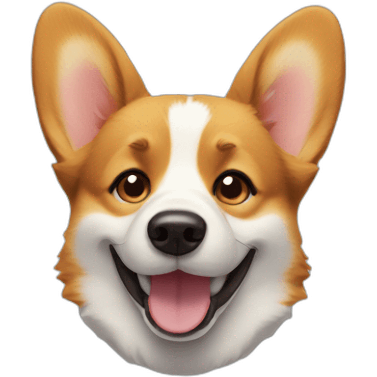 corgi winking emoji