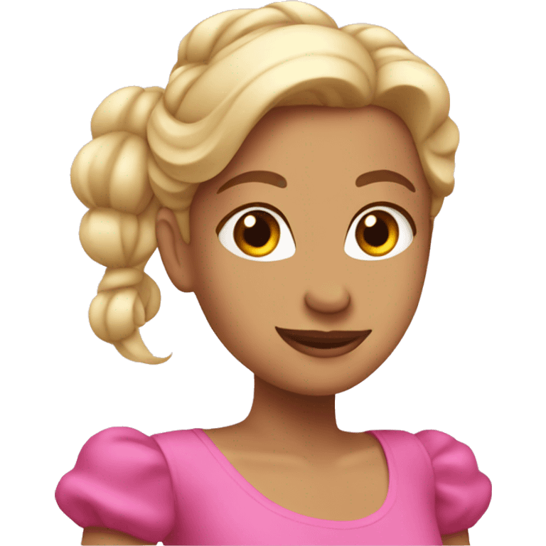 Pink Pilates princess emoji