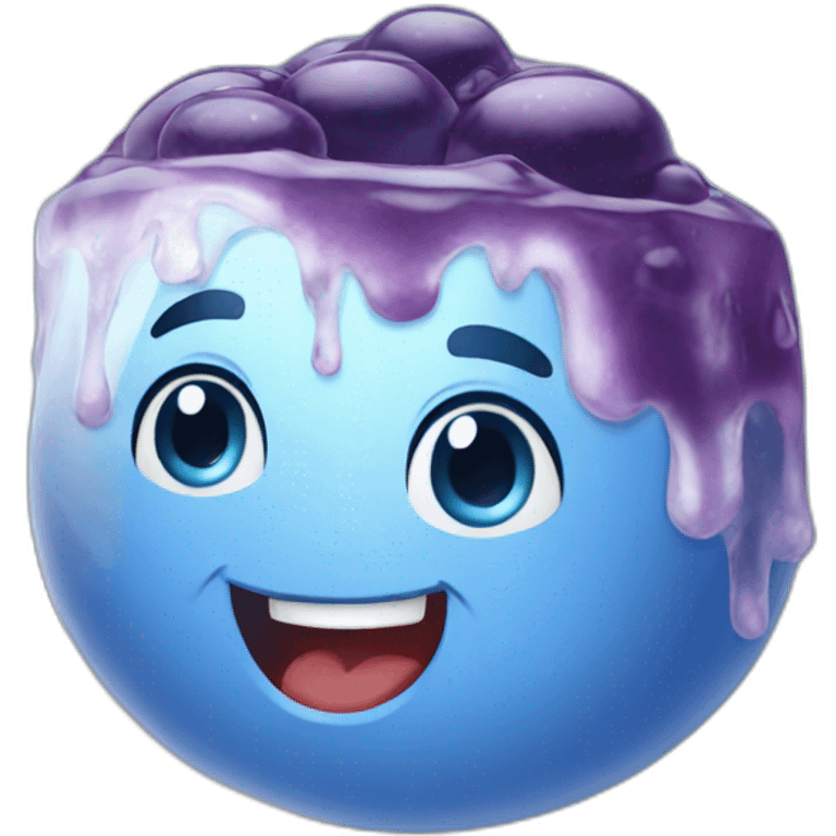 Blueberry ice  emoji