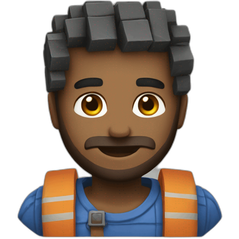 Minecart character emoji