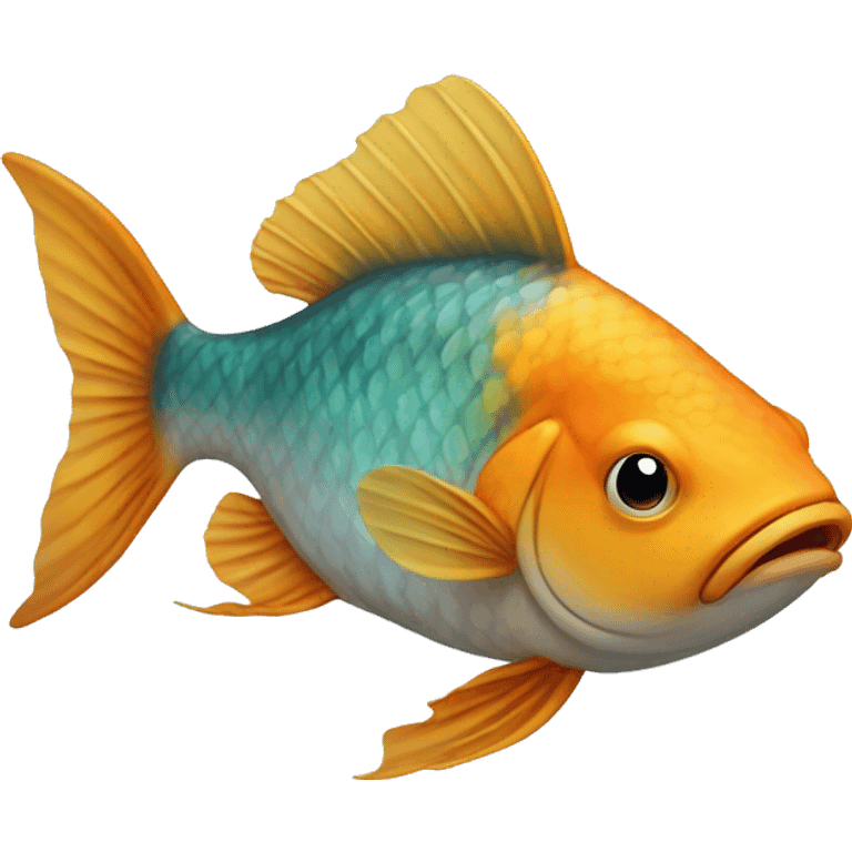 Fish wearing a  ིྀ emoji