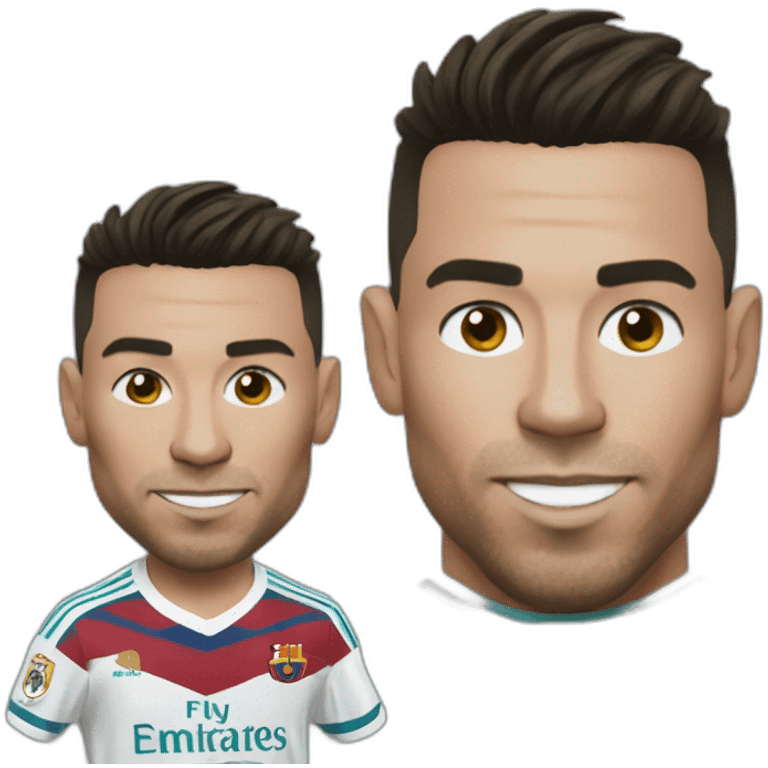 Ronaldo sur Messi emoji