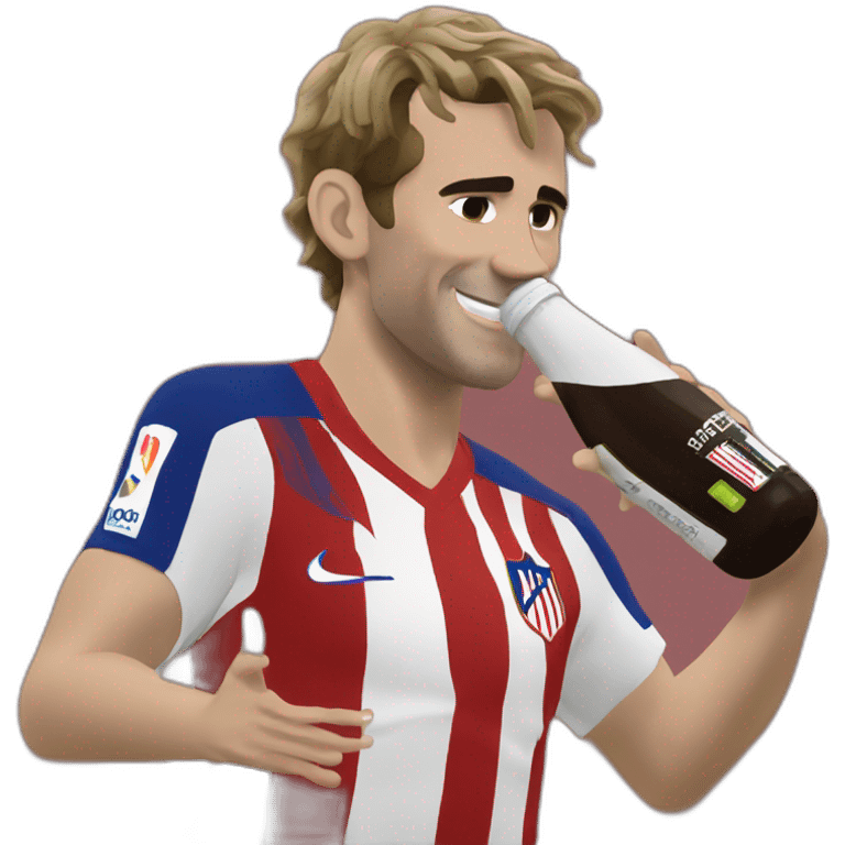 Griezmann drinking mate  emoji