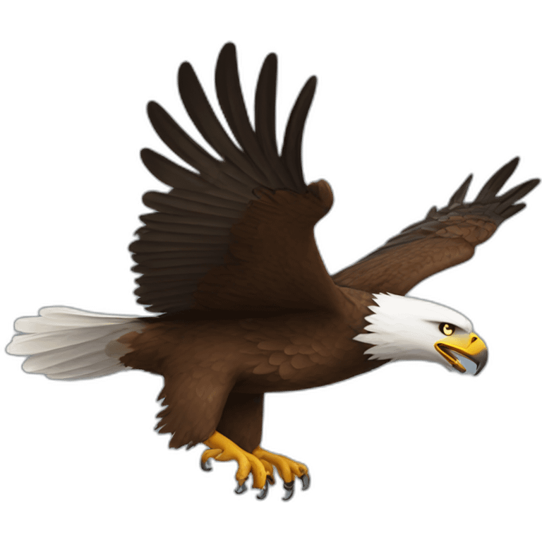 Flying eagle emoji