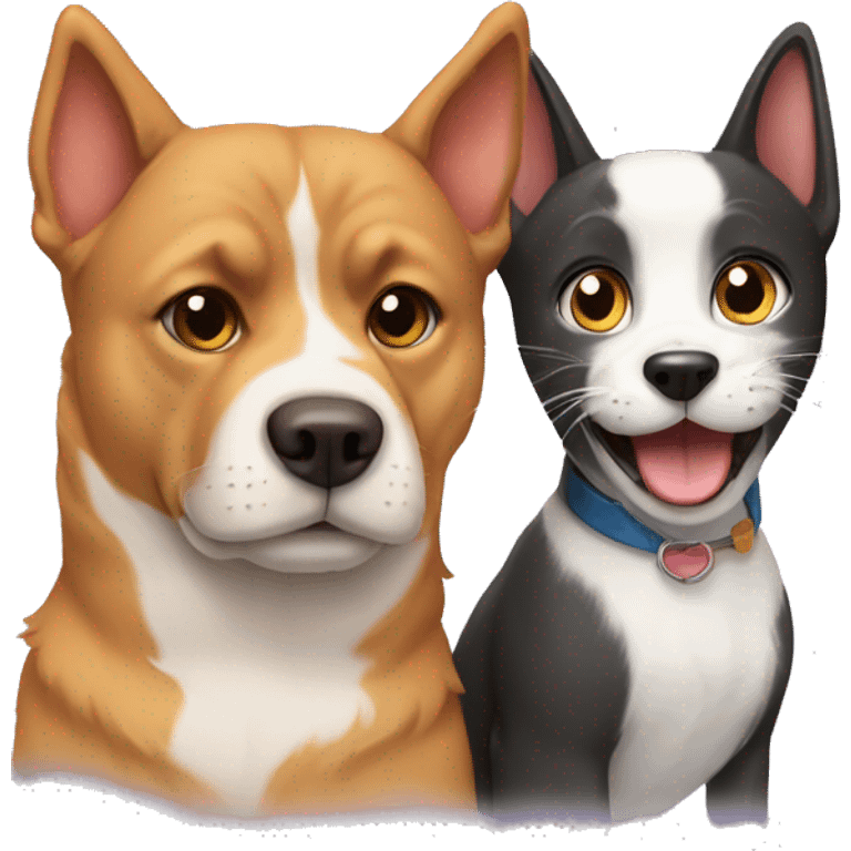 Dog and cat emoji