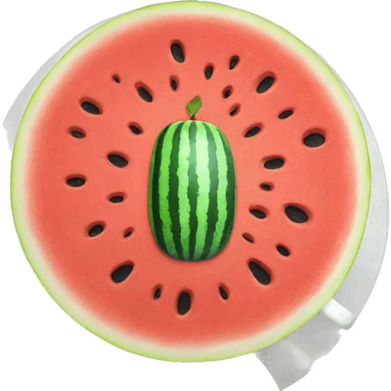 Watermelon on top of coff emoji