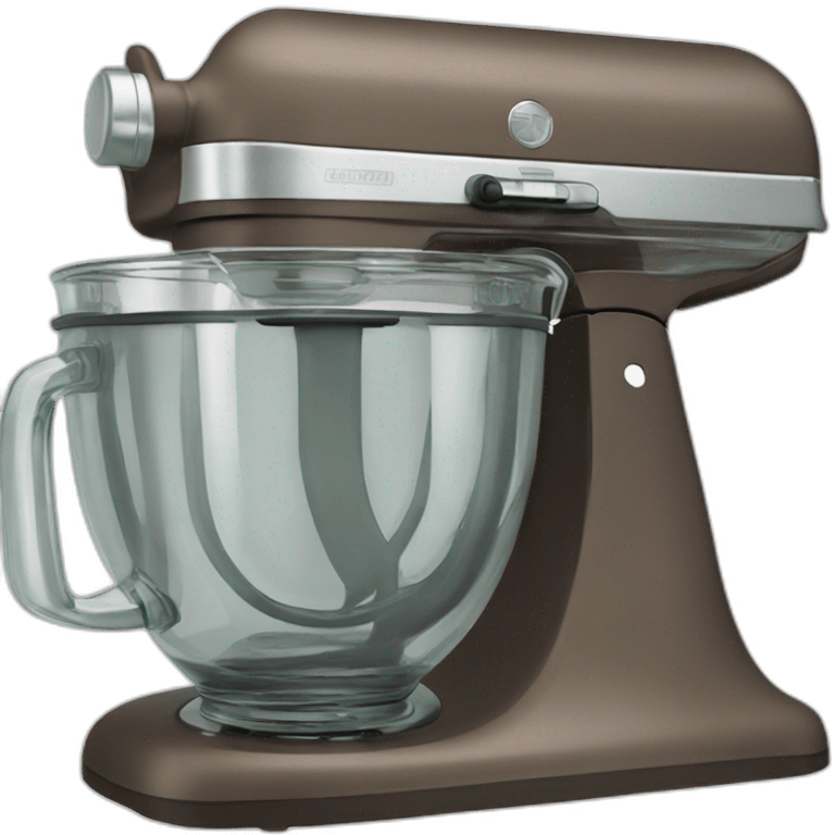 Stand mixer with clear glass bowl emoji