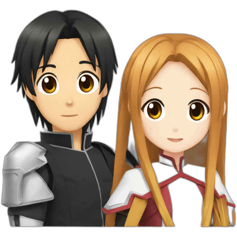 Asuna et Kirito emoji