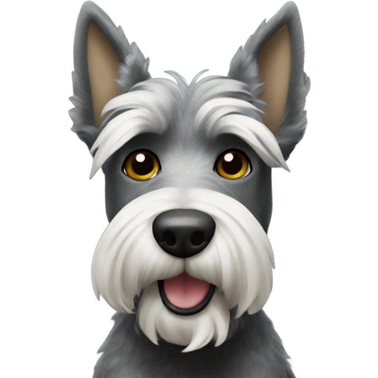 Grey Scottie dog Starbucks  emoji