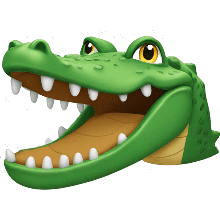 Croc with jibits emoji