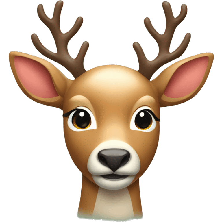 Christmas deer emoji