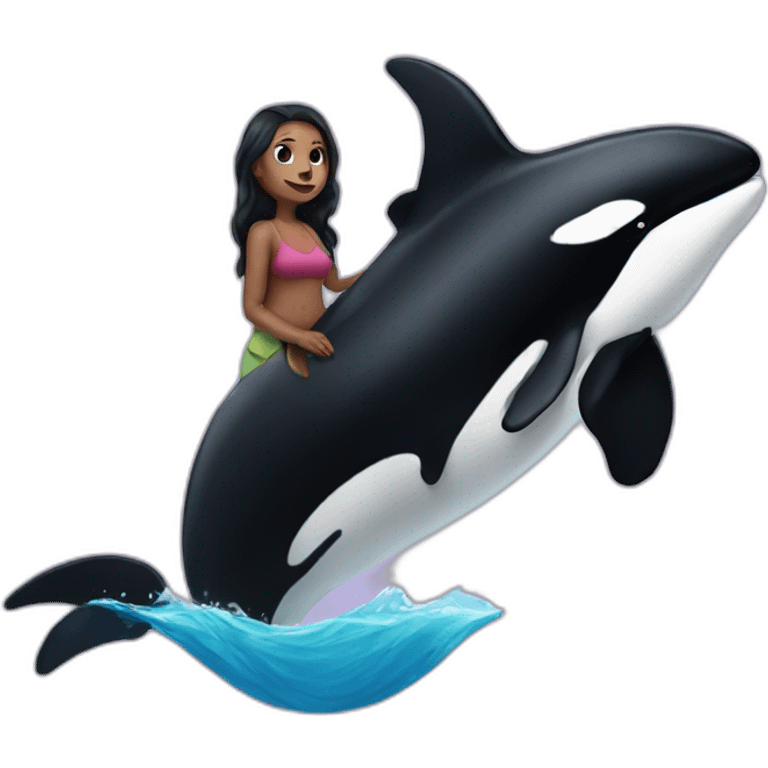 orca as a woman emoji