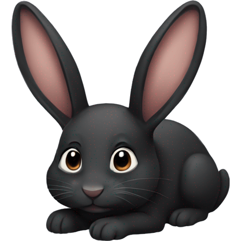 black bunny emoji