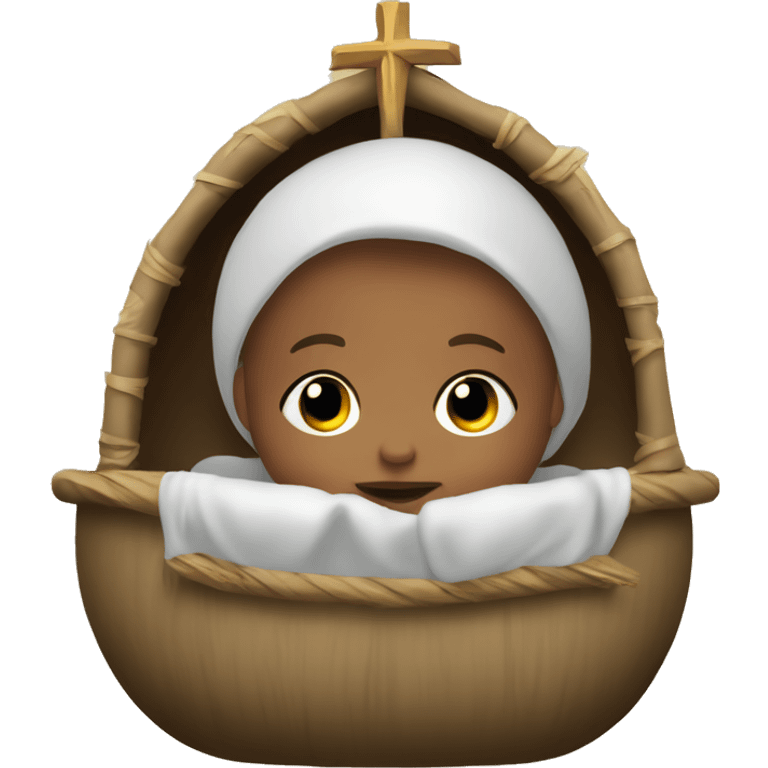 Baby in manger emoji