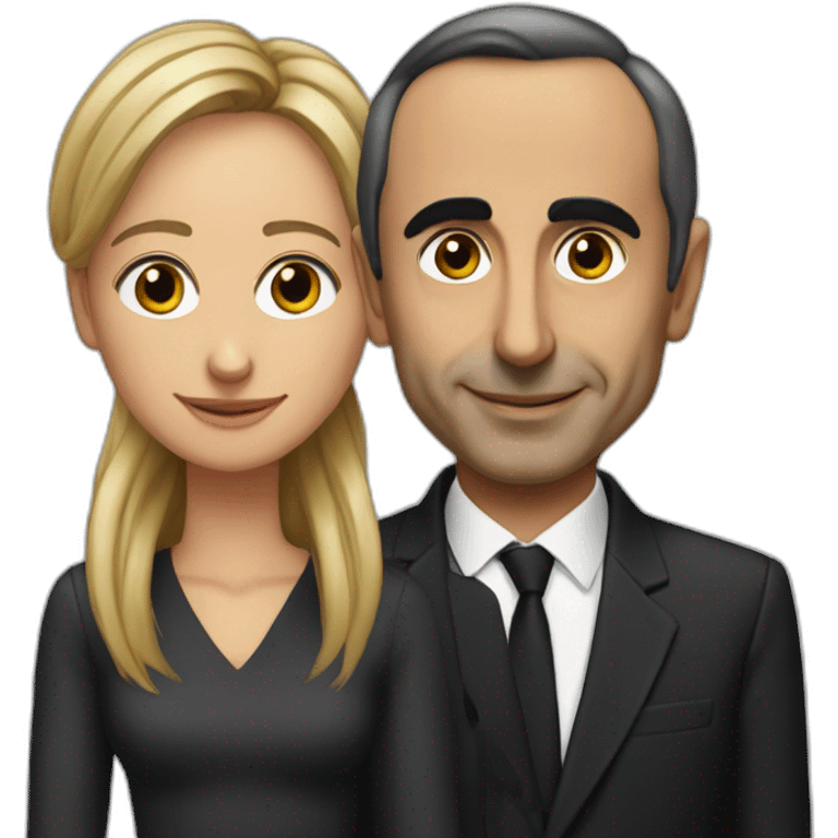 Eric Zemmour et son ami de couleur noir emoji