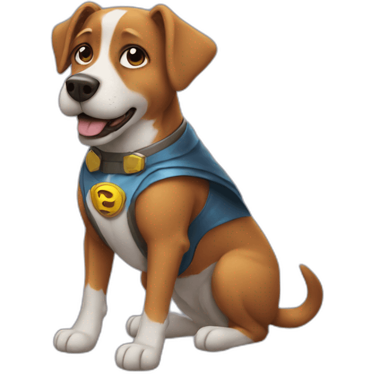 dog superhero emoji