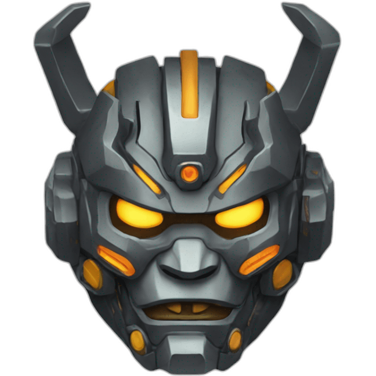 mecha oni mask emoji