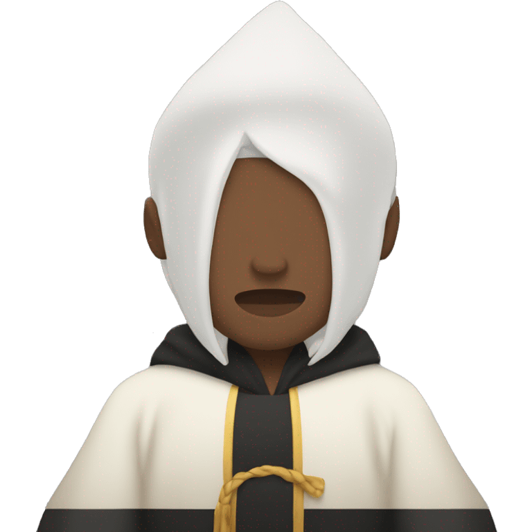 white Person with black hair full body lying down face down wearing wizard robe emoji