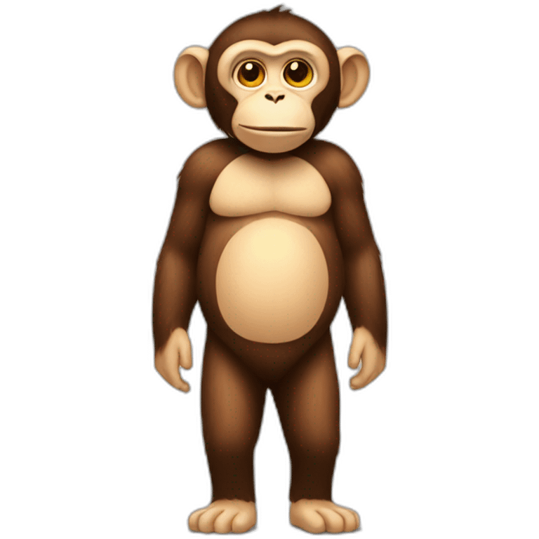 Monkey full body fat emoji