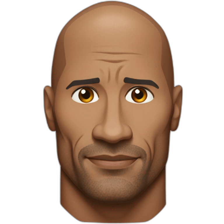 Dwayne Johnson chokbar de bz emoji