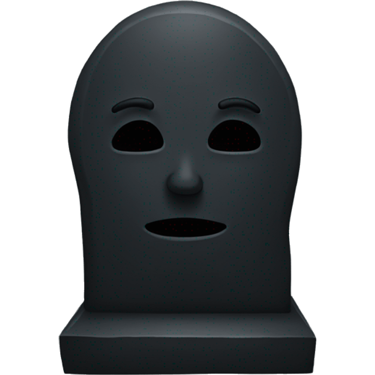 black grave emoji