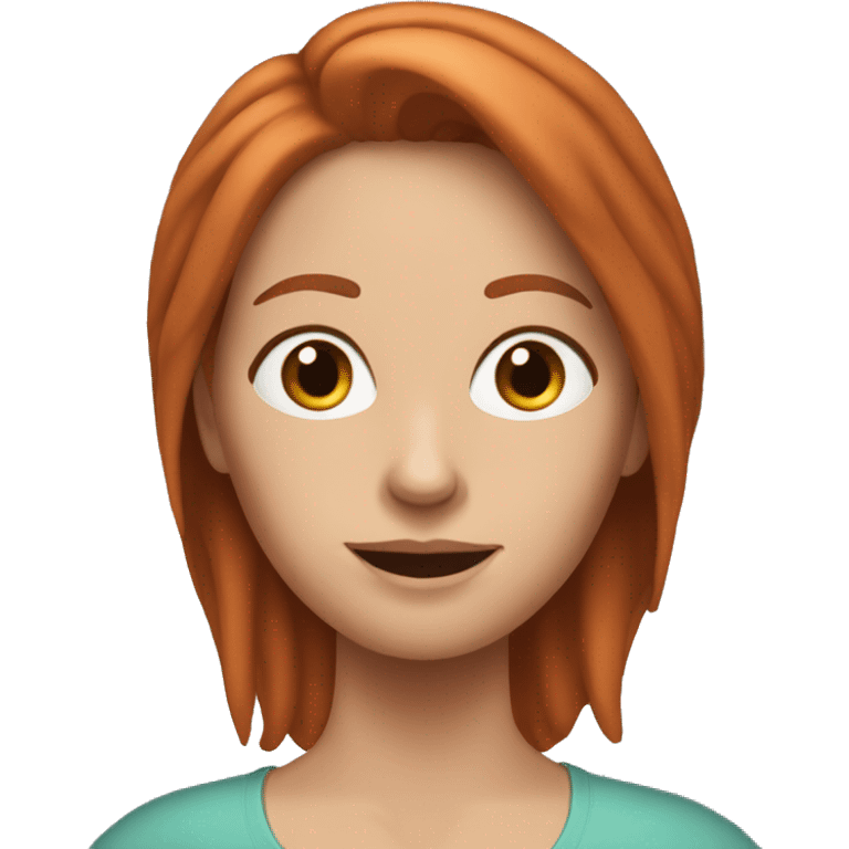 White mom with auburn hair running errands in car emoji