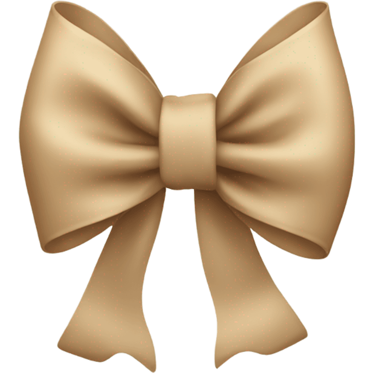 beige bow emoji