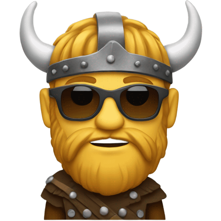 Viking wearing sunglasses emoji