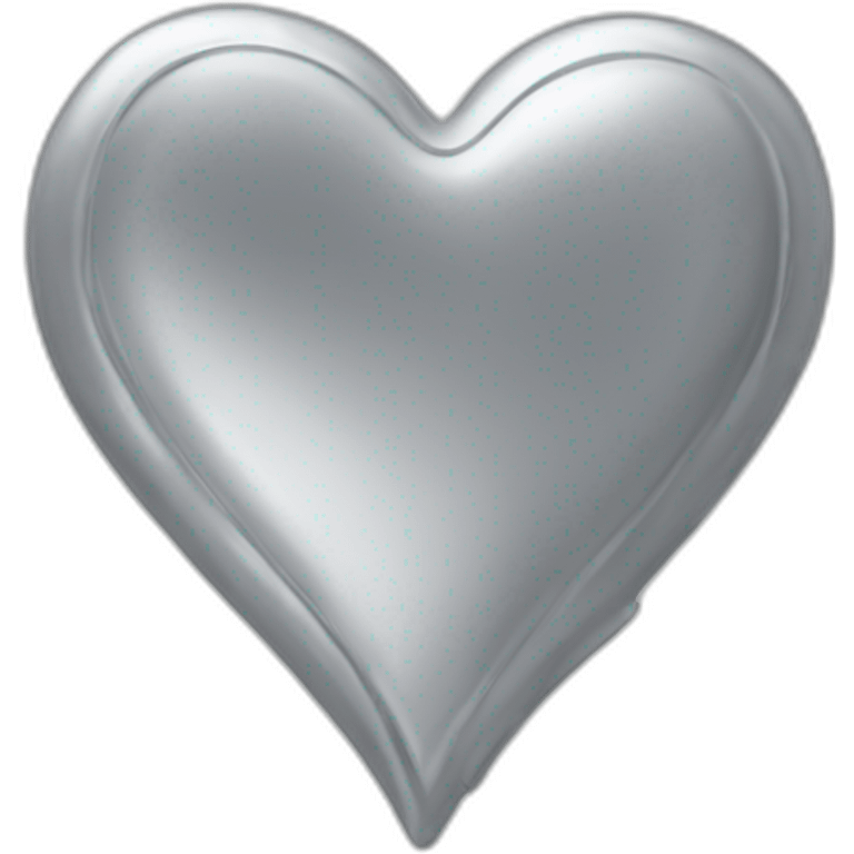 Silver heart emoji